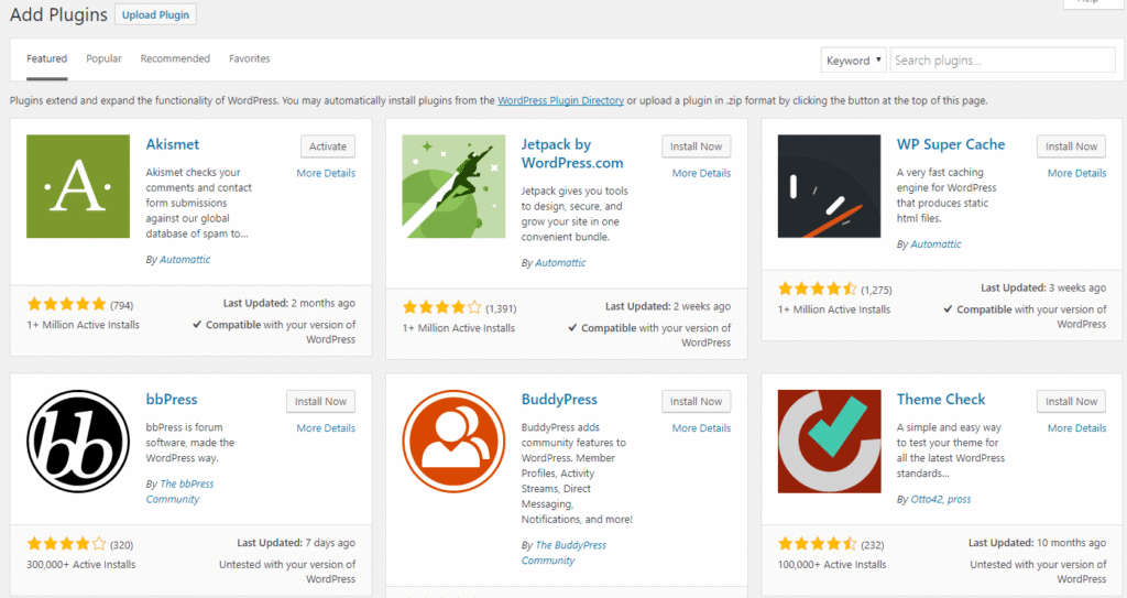 The endless possibilities of WordPress plugins in the godaddy website builder vs wordpress​ showdown.