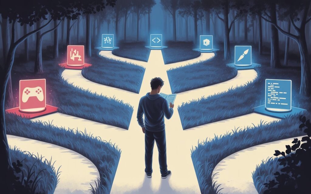 A young entrepreneur learning how to choose a niche for a blog strategically instead of just following his passion.