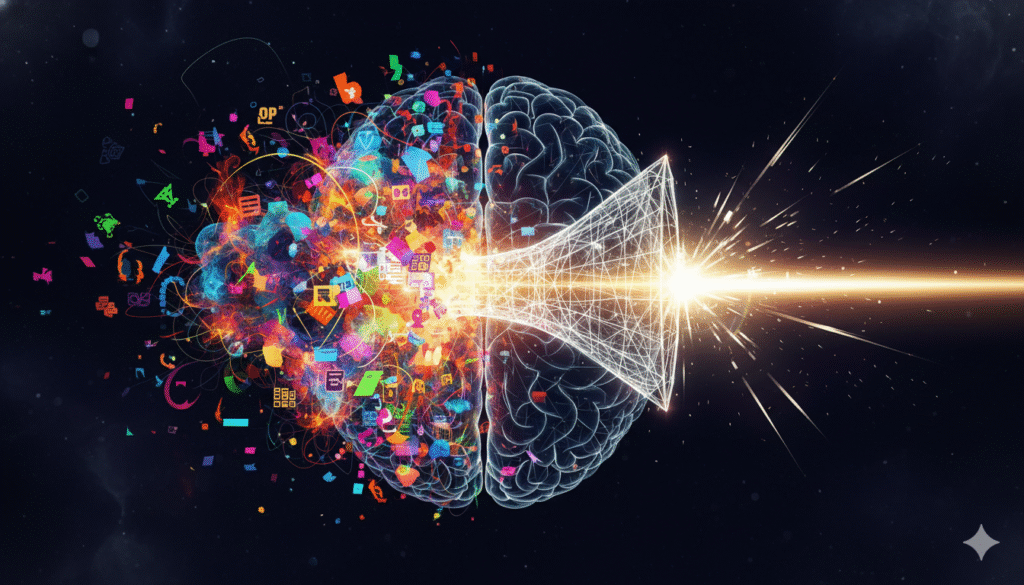 Transforming creative chaos into focused output with structured blog post examples.