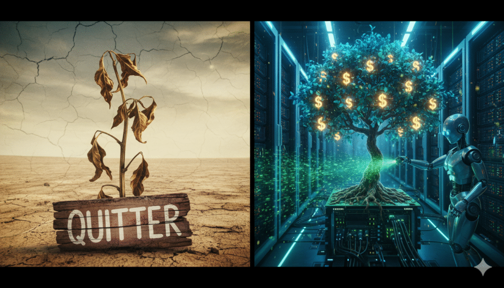 Consistency growing the fruits of success on a personal blog website.