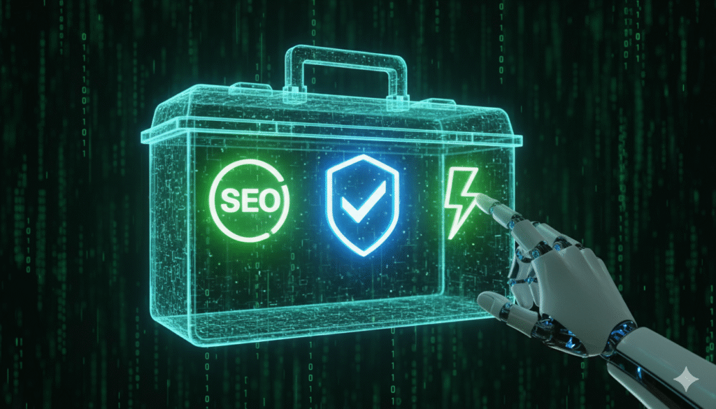 Essential plugins like Rank Math and Wordfence for a secure personal blog website.