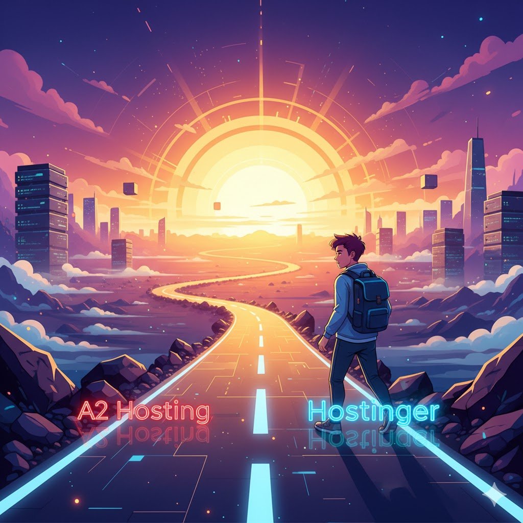 Choosing the clear and easy path with Hostinger in the a2 hosting vs hostinger decision.